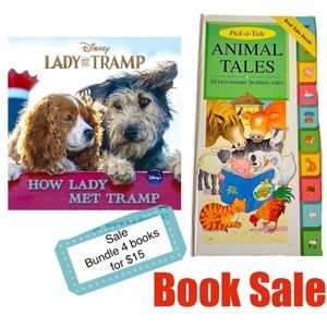SALE ❤️ Book Bundle Lady & The Tramp and Animal Tales